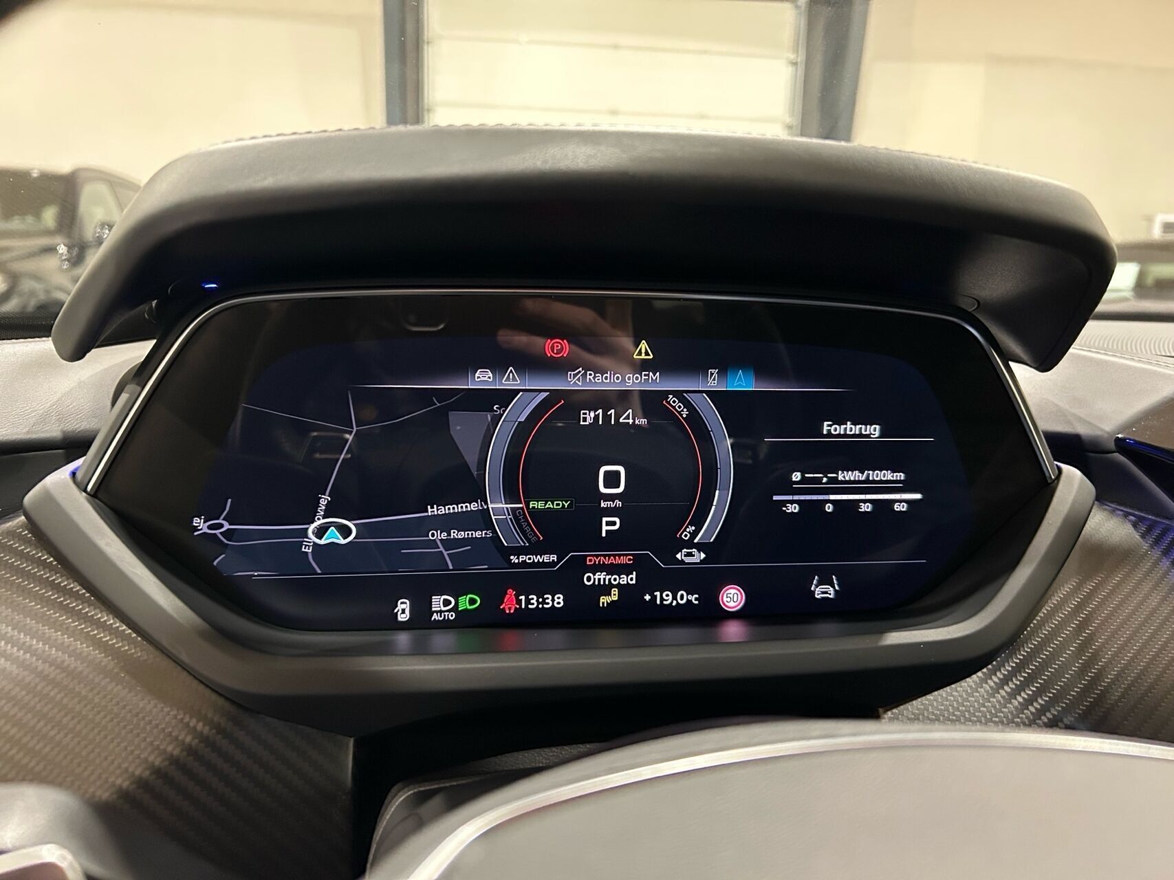 Sort Audi e-tron GT fra 2021