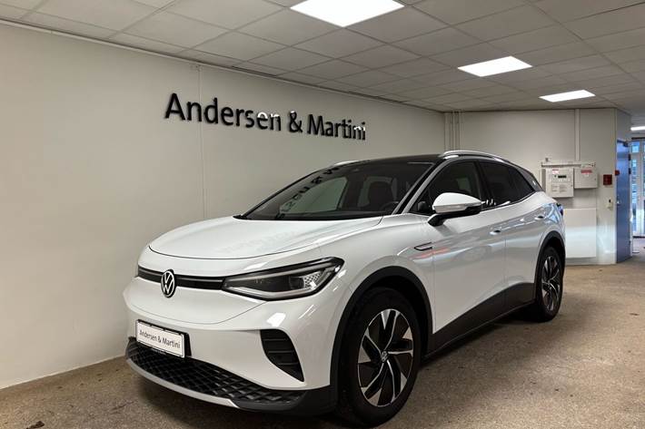 Hvid VW ID.4 fra 2021 set udefra