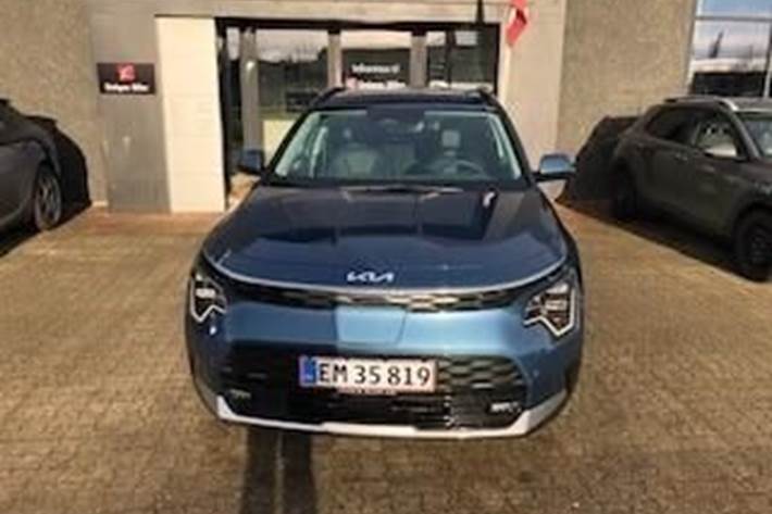 Blå Kia Niro EV fra 2025