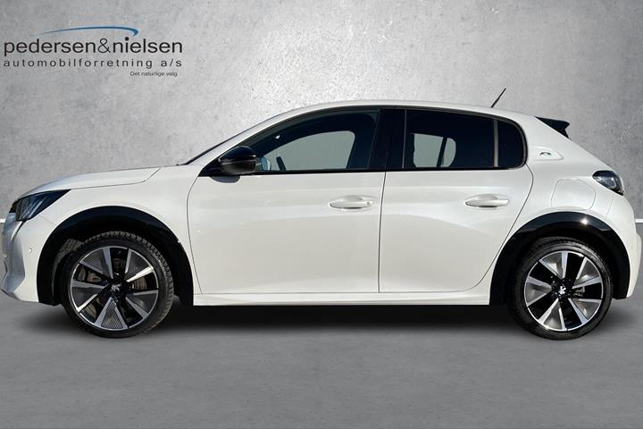 Hvid Peugeot e-208 fra 2020