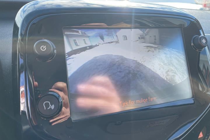 Hvid Toyota Aygo fra 2014