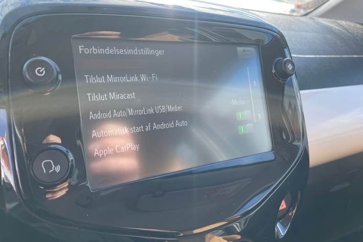 Hvid Toyota Aygo fra 2014