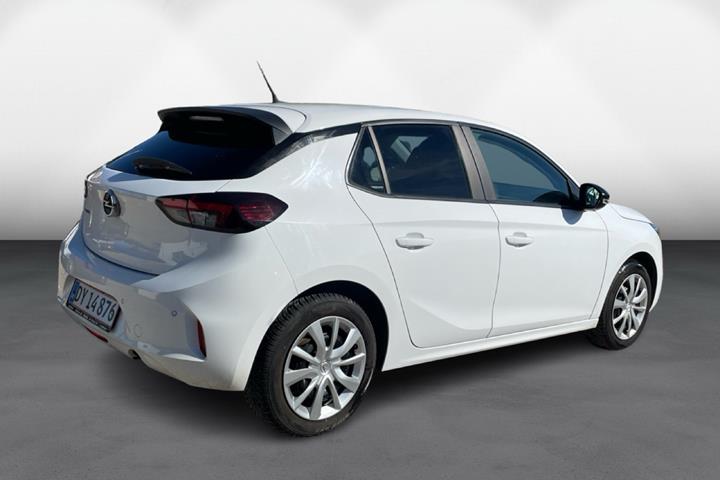 Hvid Opel Corsa fra 2020