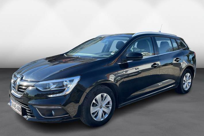 Sort Renault Mégane fra 2017 set udefra