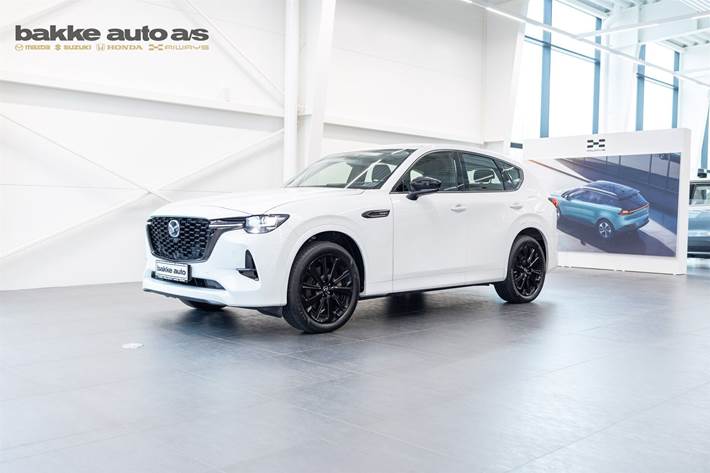 Hvid Mazda CX-60 fra 2022 set udefra