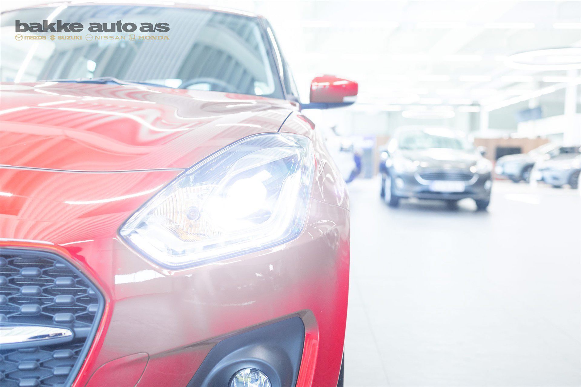 Rød Suzuki Swift fra 2024