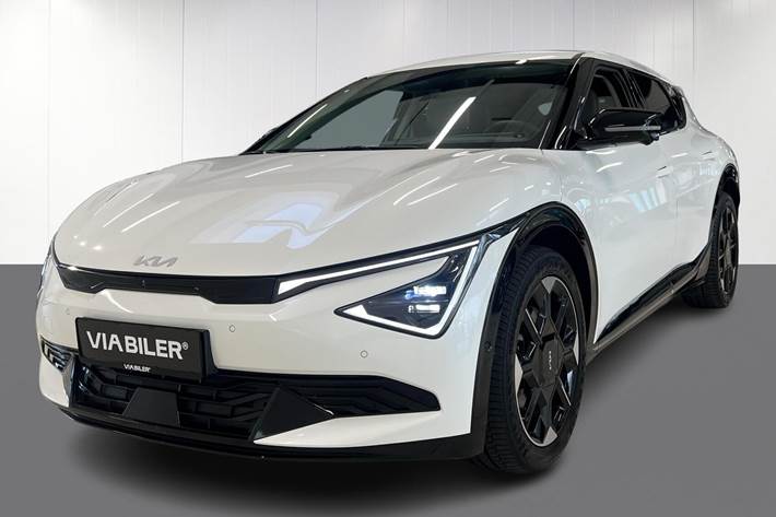 Hvid Kia EV6 fra 2024 set udefra