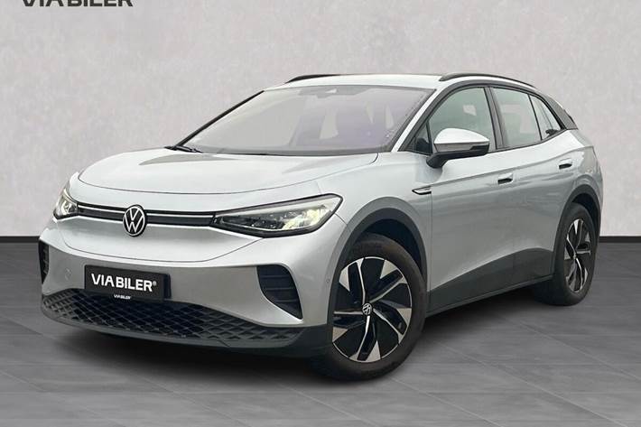 Sølv VW ID.4 fra 2023 set udefra