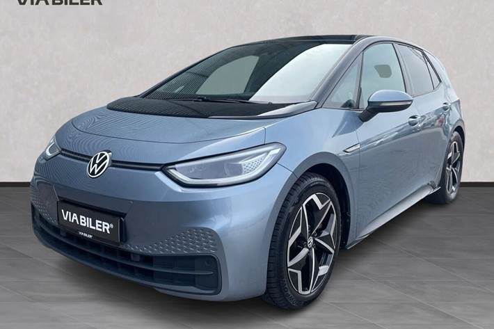 Grå VW ID.3 fra 2020 set udefra