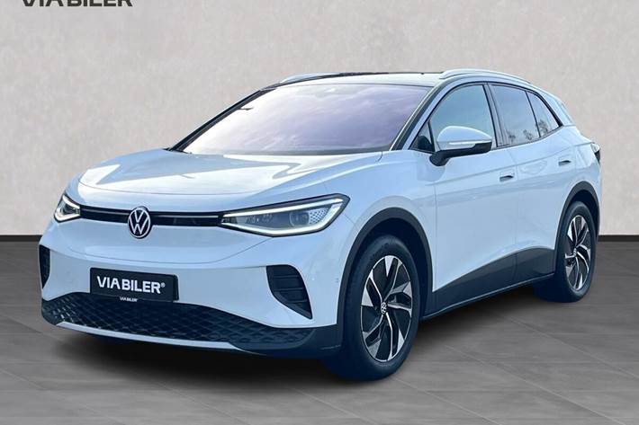 Hvid VW ID.4 fra 2024 set udefra
