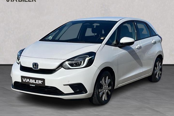 Hvid Honda Jazz fra 2021 set udefra