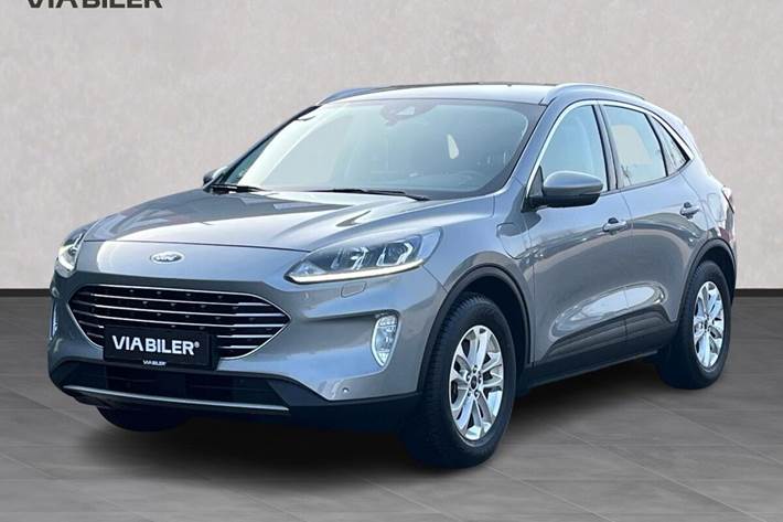 Sort Ford Kuga fra 2021 set udefra