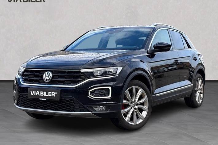 Sort VW T-Roc fra 2020 set udefra