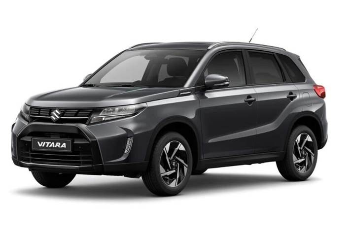 Grå Suzuki Vitara fra 2025 set udefra