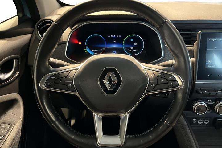 Blå Renault Zoe fra 2022 set indefra