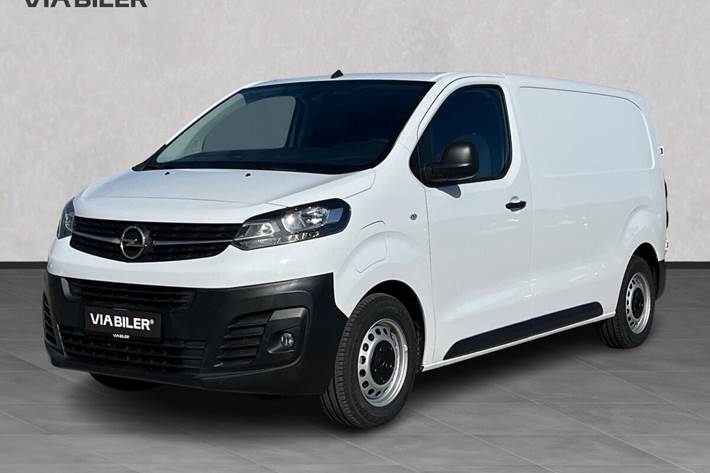 Hvid Opel Vivaro-e fra 2025 set udefra