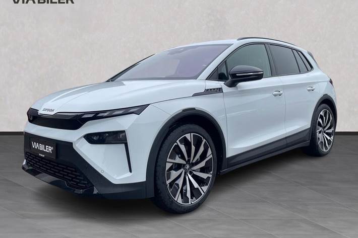 Hvid Skoda Elroq fra 2026 set udefra