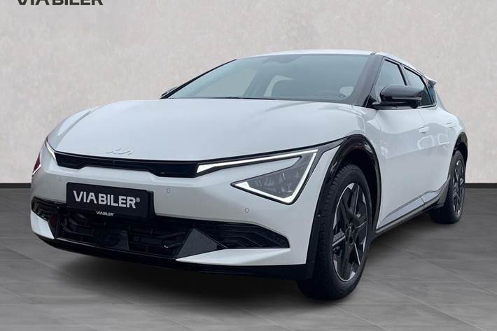 Hvid Kia EV6 fra 2025 set udefra