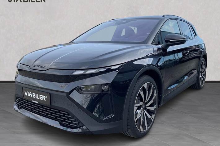 Sort Skoda Elroq fra 2025 set udefra