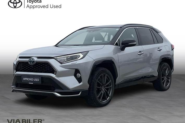 Sort Toyota RAV4 Plug-in fra 2021 set udefra