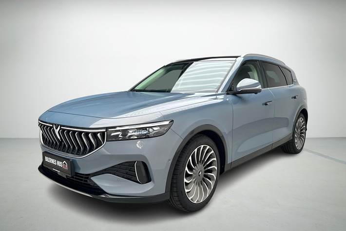 Blå Voyah Free fra 2025 set udefra