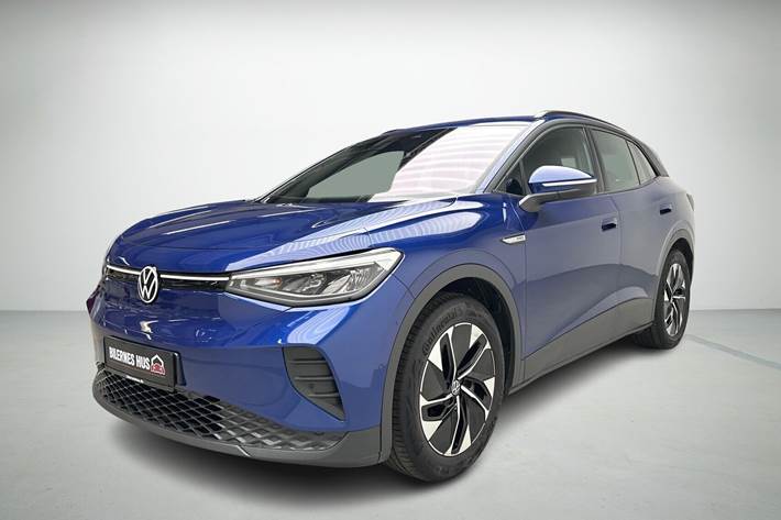 Blå VW ID.4 fra 2022 set udefra