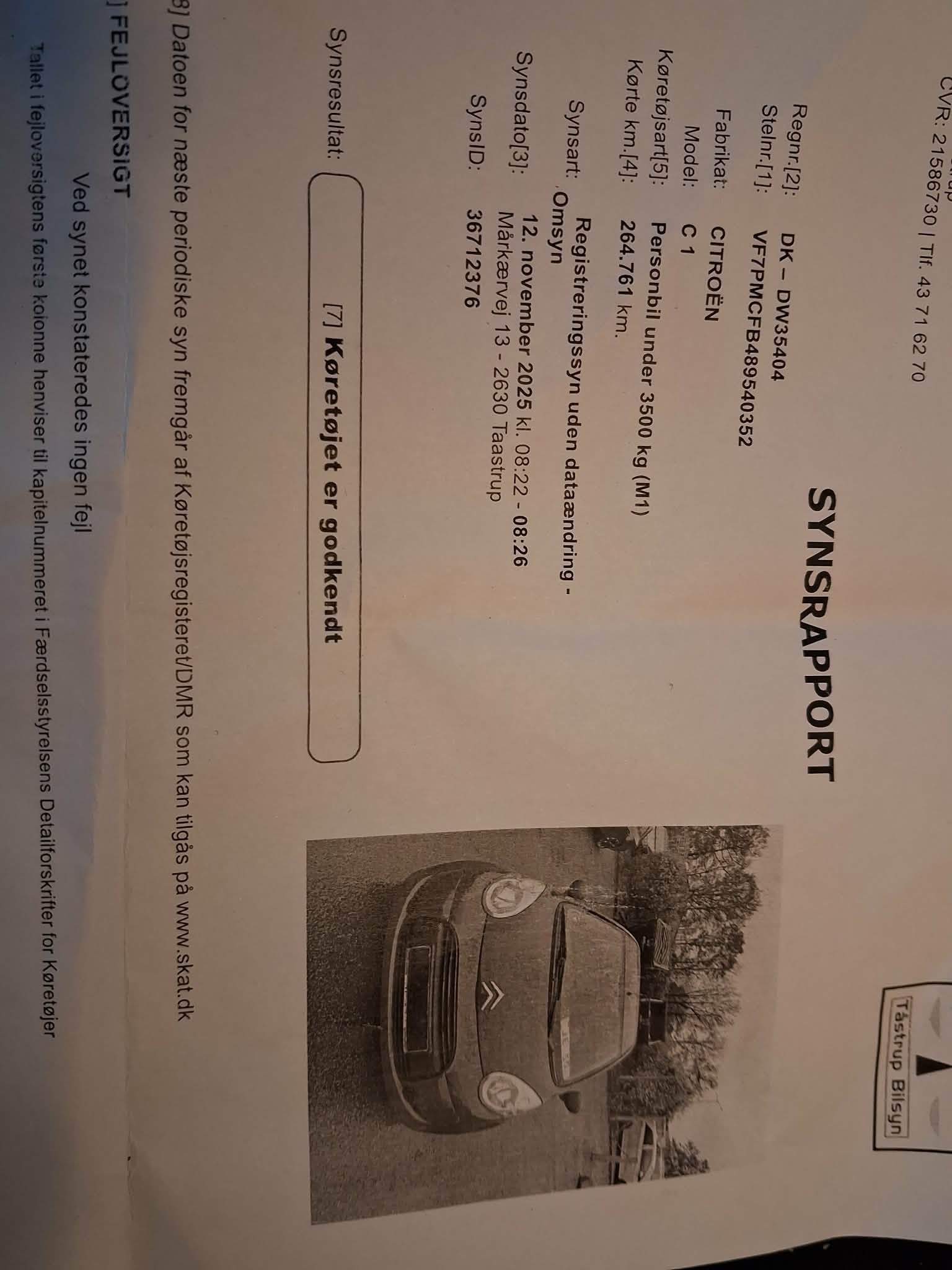 Rød Citroën C1 fra 2011