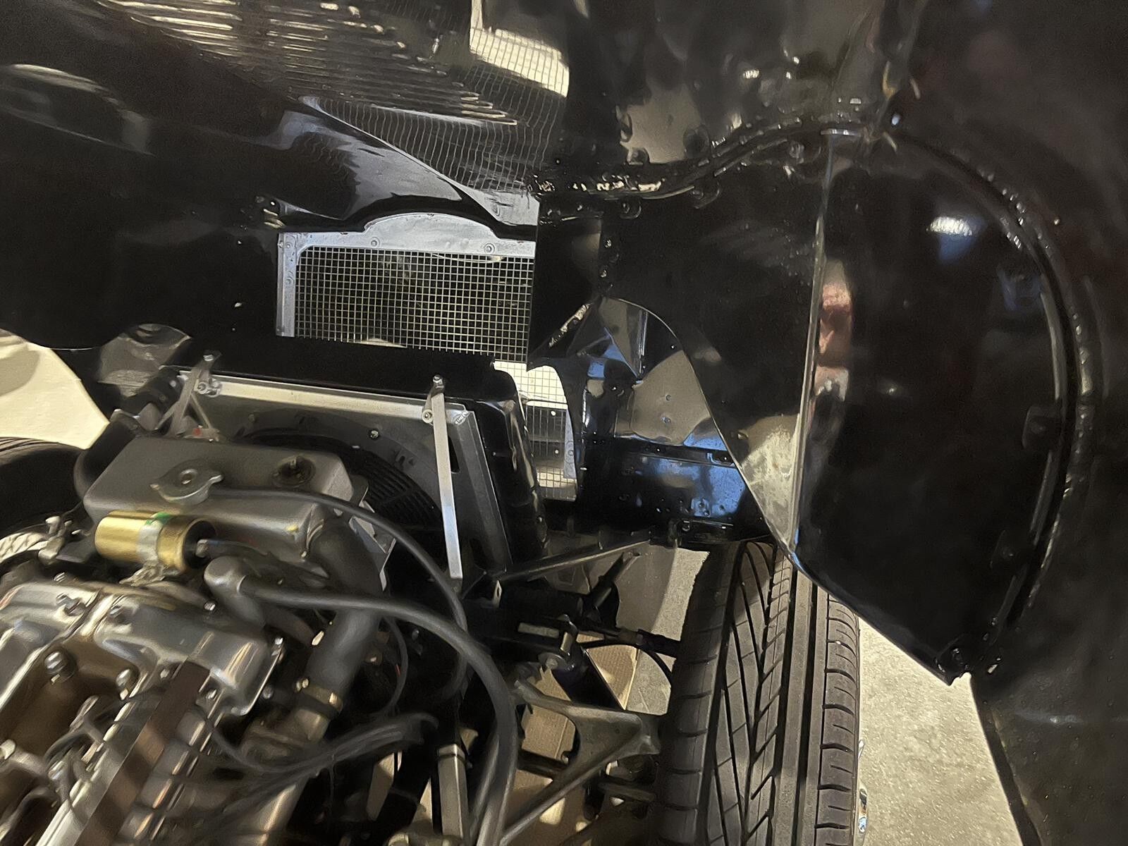 Sort Jaguar E-Type fra 1963