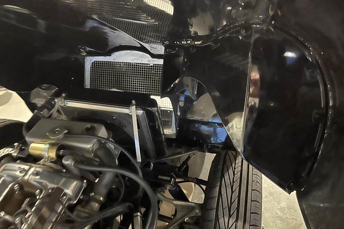 Sort Jaguar E-Type fra 1963