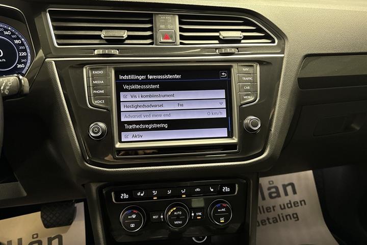 Hvid VW Tiguan fra 2017