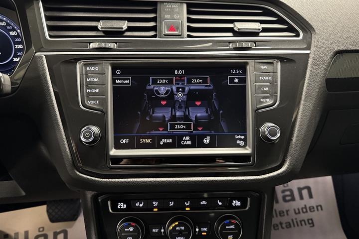 Hvid VW Tiguan fra 2017