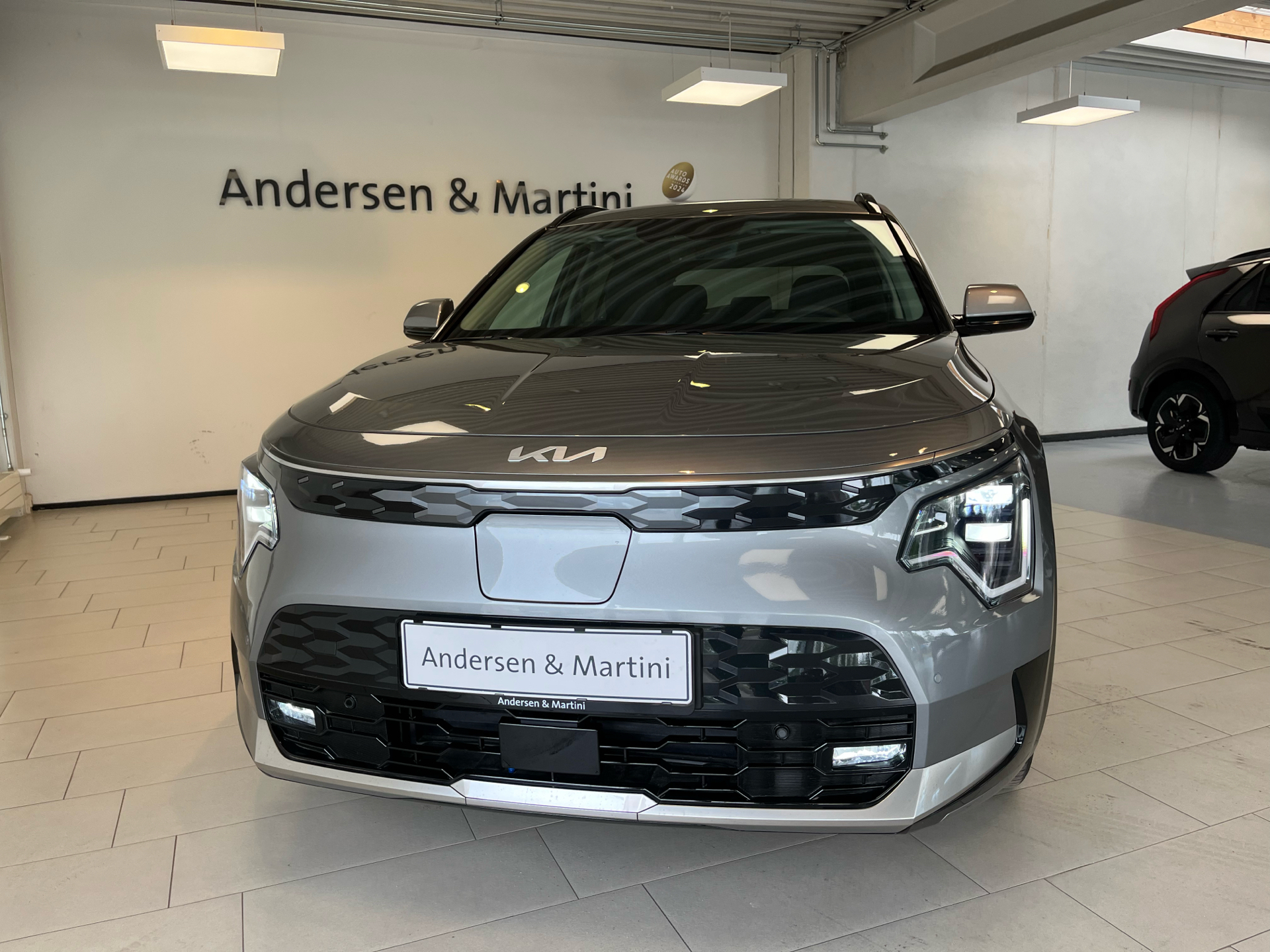 Grå Kia Niro EV fra 2025
