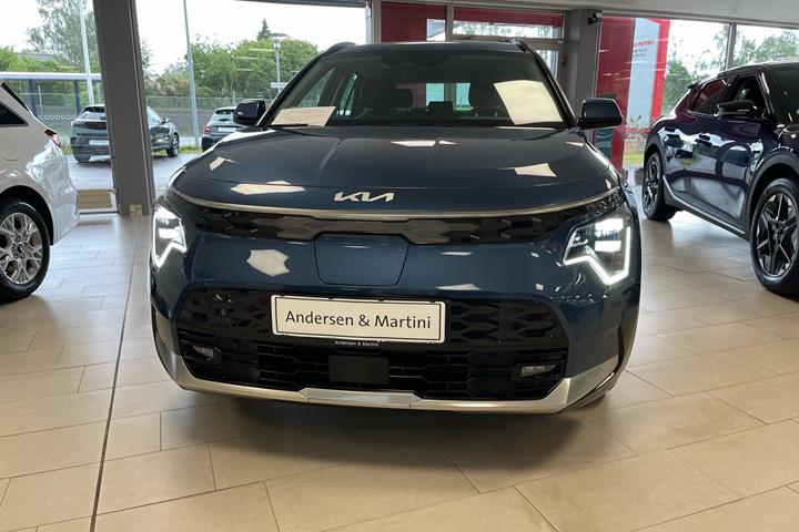 Blå Kia Niro EV fra 2025