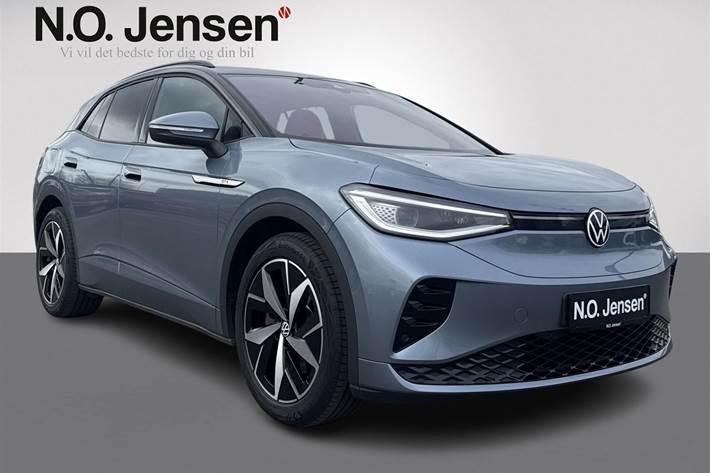 Blå VW ID.4 fra 2022 set udefra