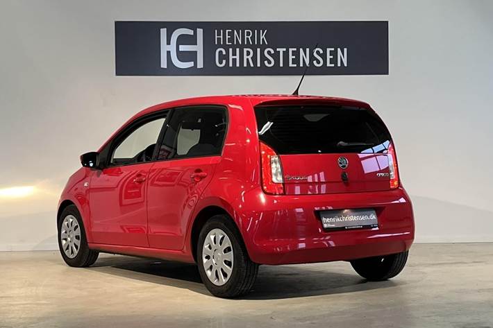 Rød Skoda Citigo fra 2013