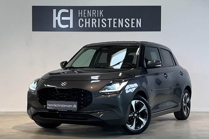 Grå Suzuki Swift fra 2024 set udefra