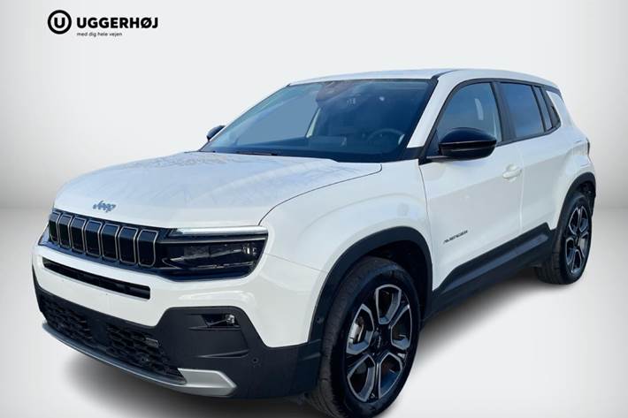 Hvid Jeep Avenger fra 2024 set udefra