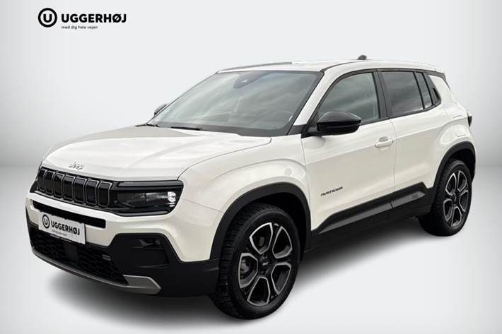Hvid Jeep Avenger fra 2024 set udefra