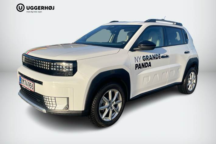 Hvid Fiat Grande Panda fra 2025 set udefra