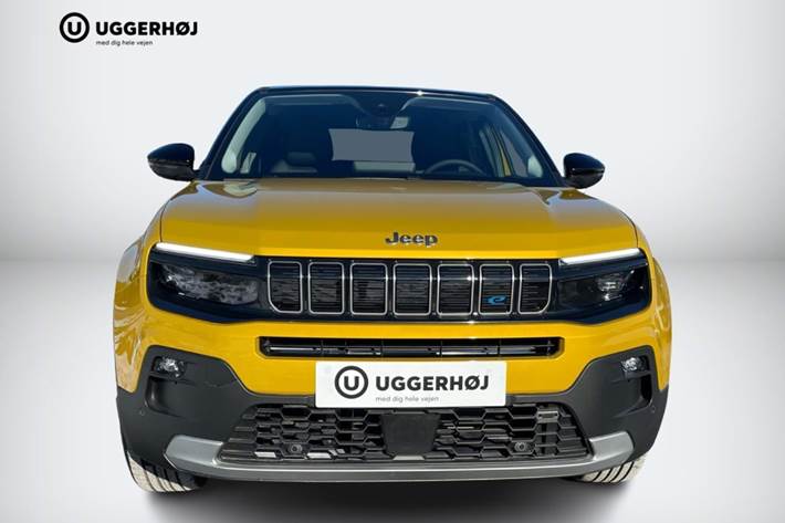 Gul Jeep Avenger fra 2023
