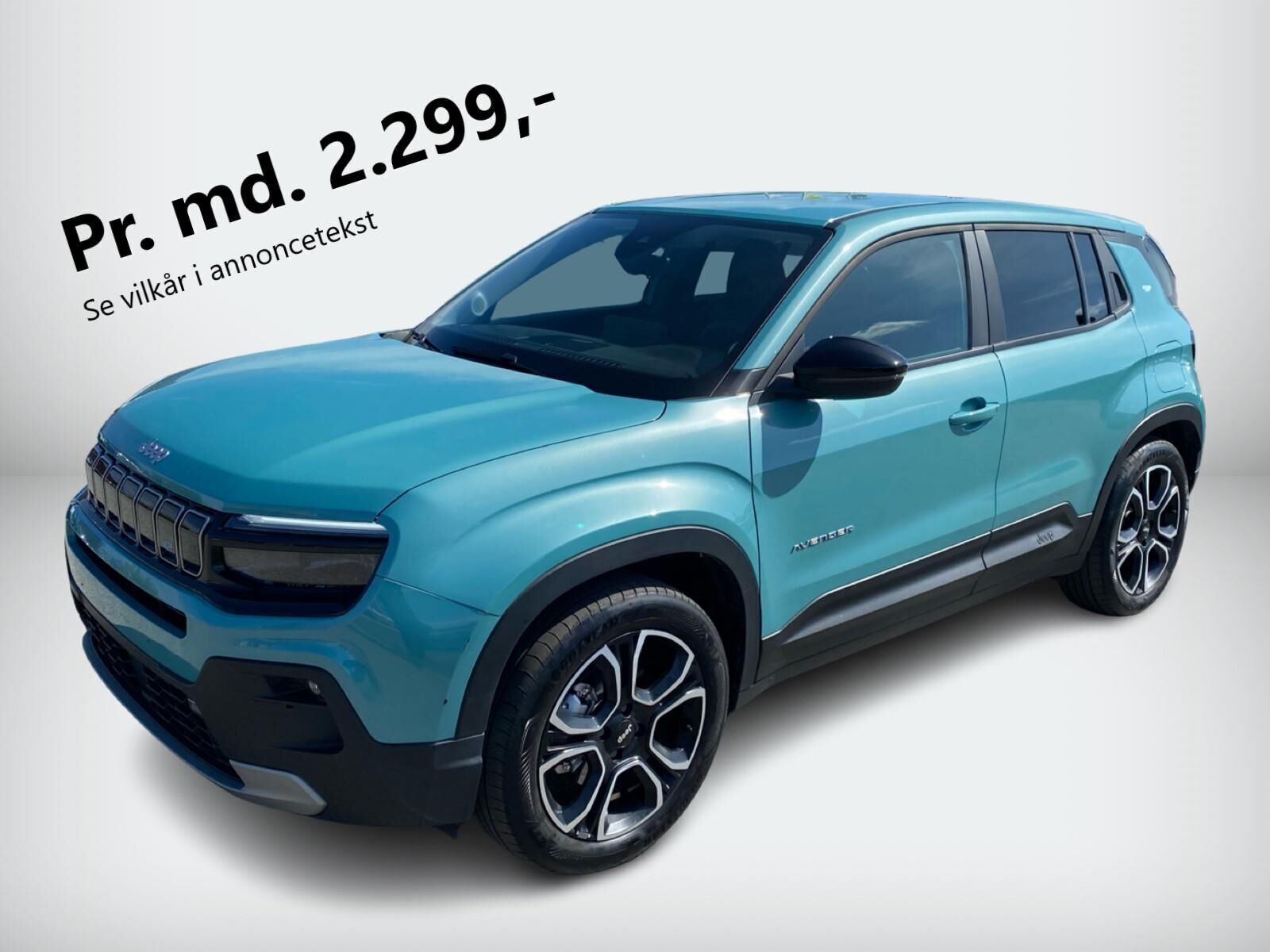 Blå Jeep Avenger fra 2023