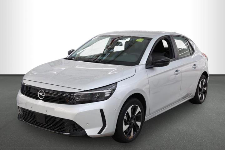 Grå Opel Corsa-e fra 2023 set udefra