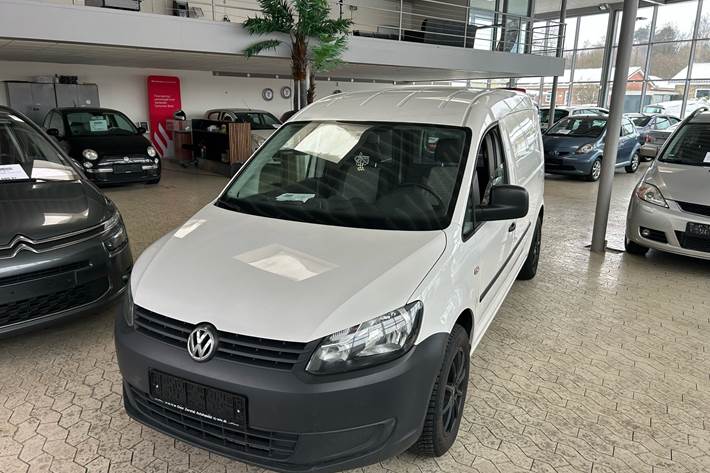 Hvid VW Caddy Maxi fra 2013