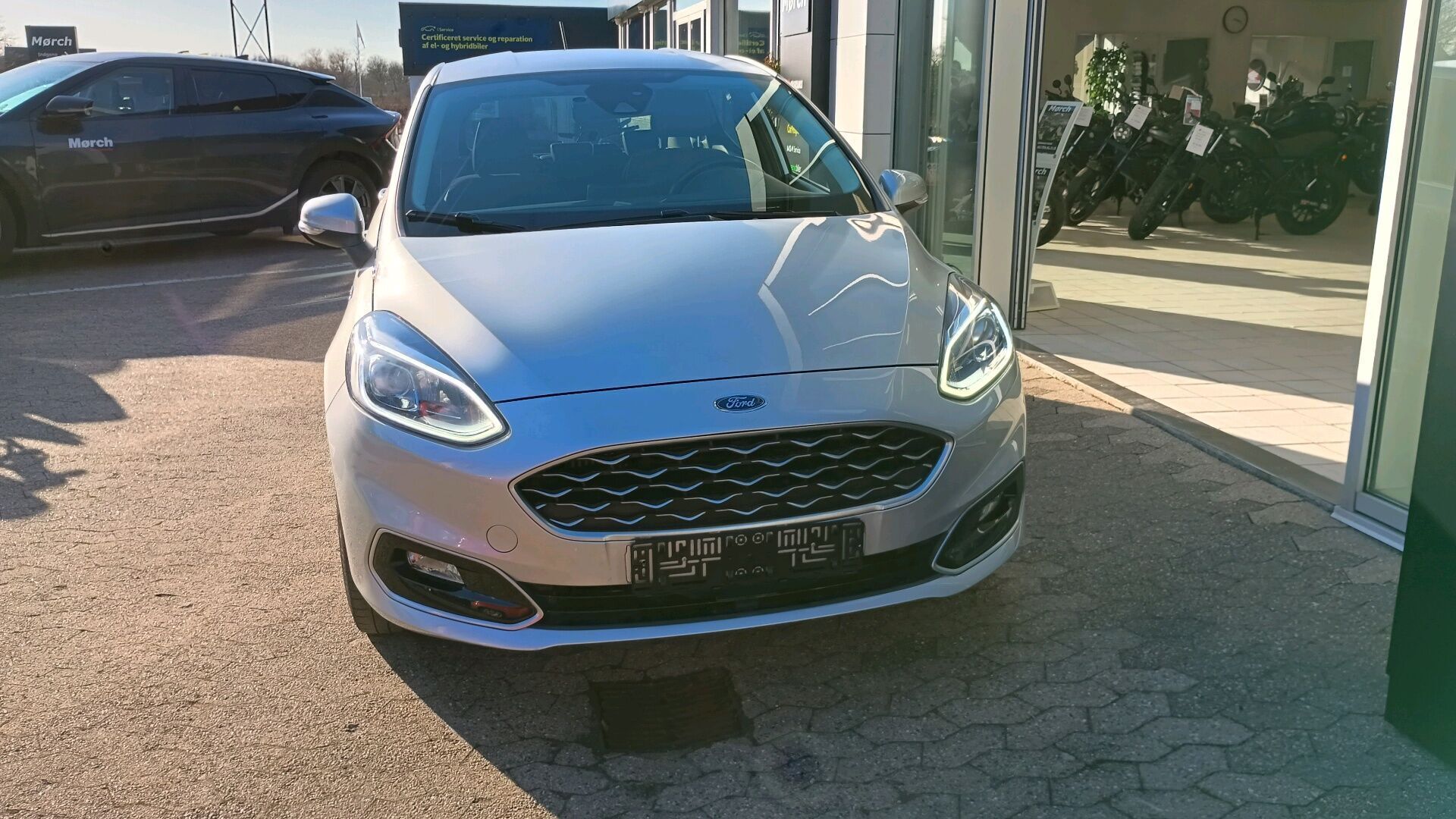 Sølv Ford Fiesta fra 2018