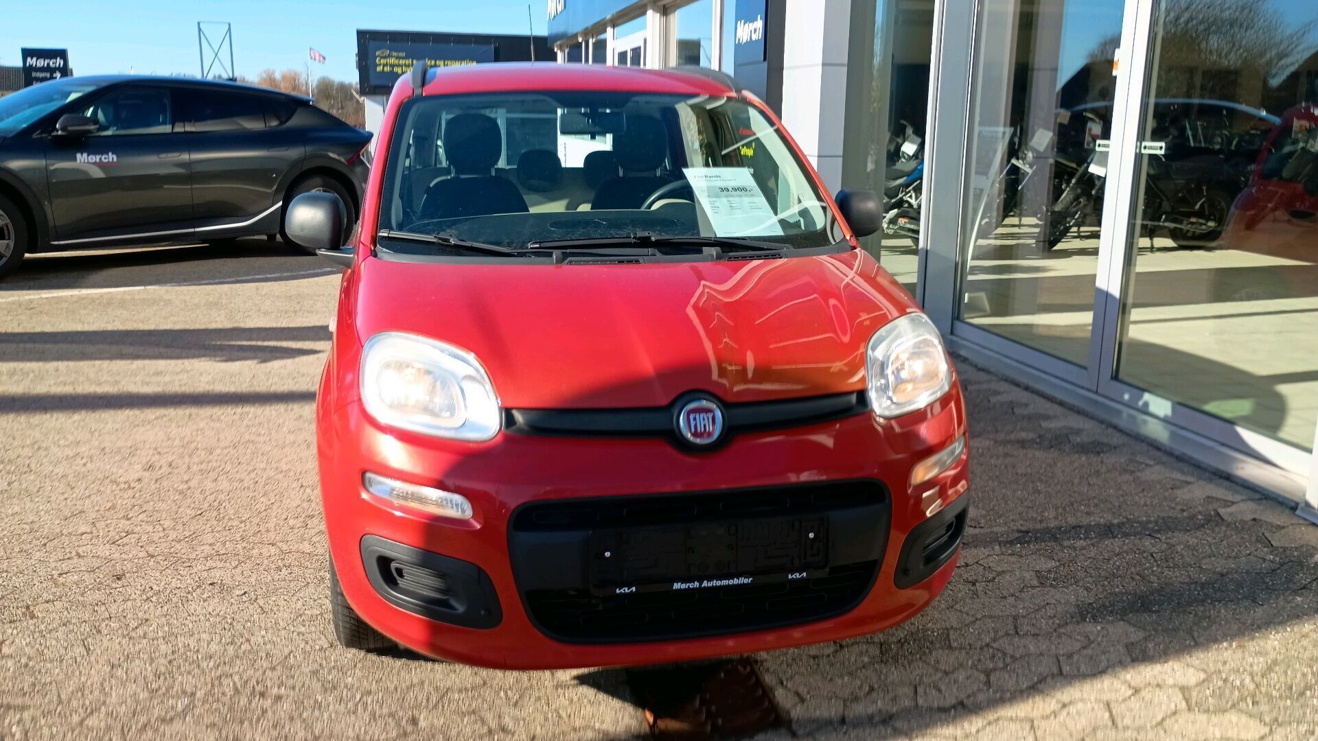 Orange Fiat Panda fra 2013