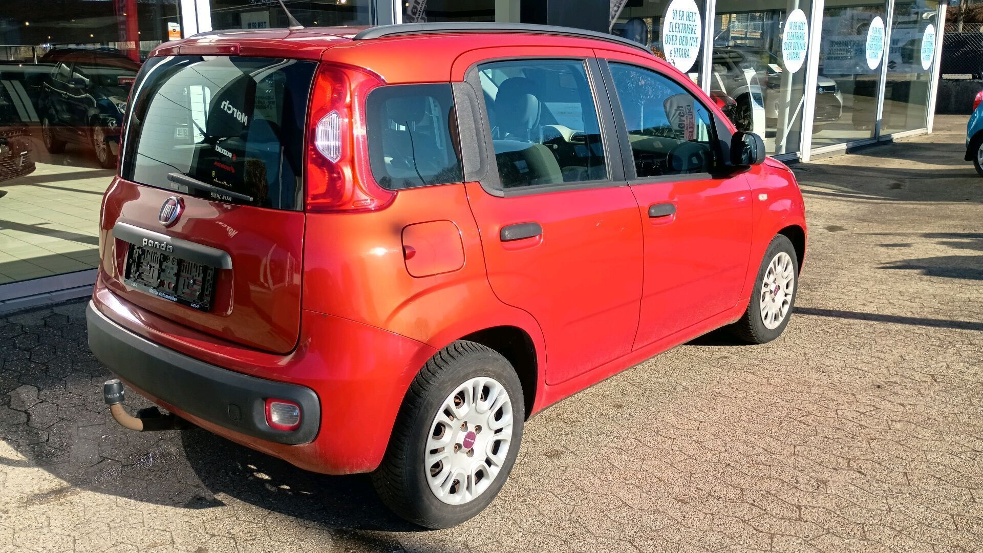 Orange Fiat Panda fra 2013