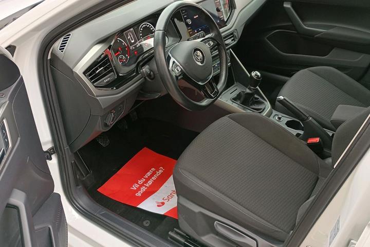 Hvid VW Polo fra 2018