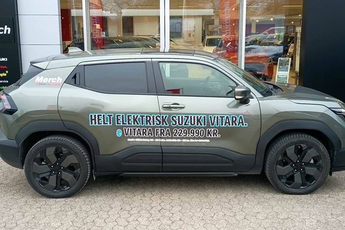 Grøn Suzuki eVitara fra 2025