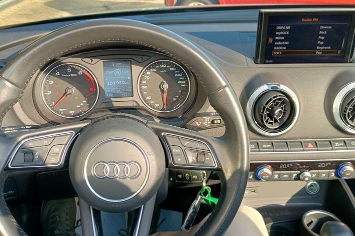 Sort Audi A3 fra 2017