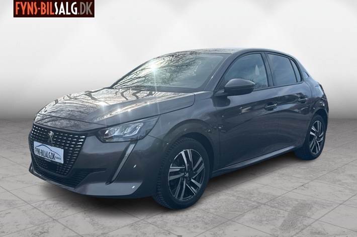 Sort Peugeot 208 fra 2021 set udefra